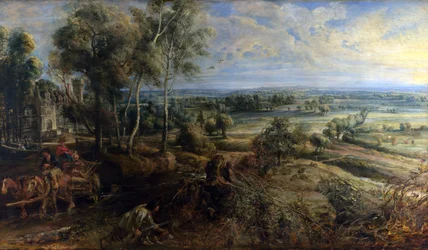 En udsigt over Het Steen i den tidlige morgen